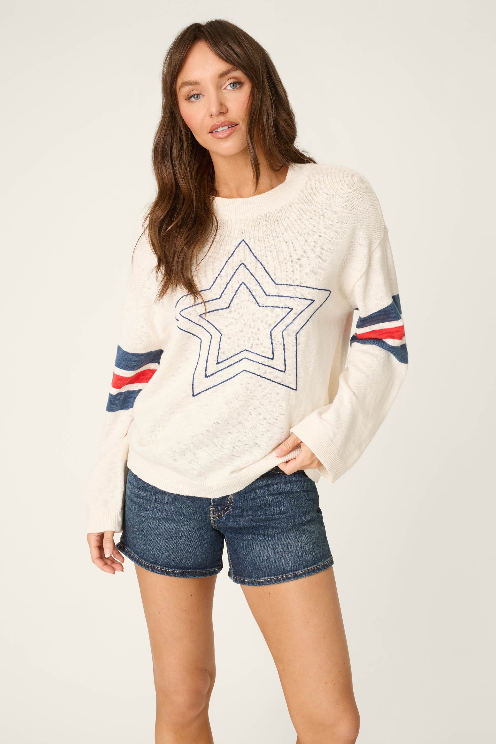 P.J. Salvage Star Spangled Summer Stars & Stripes Sweater