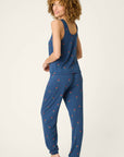 P.J. Salvage Star Spangled Summer True Navy Cherry Print PJ Set