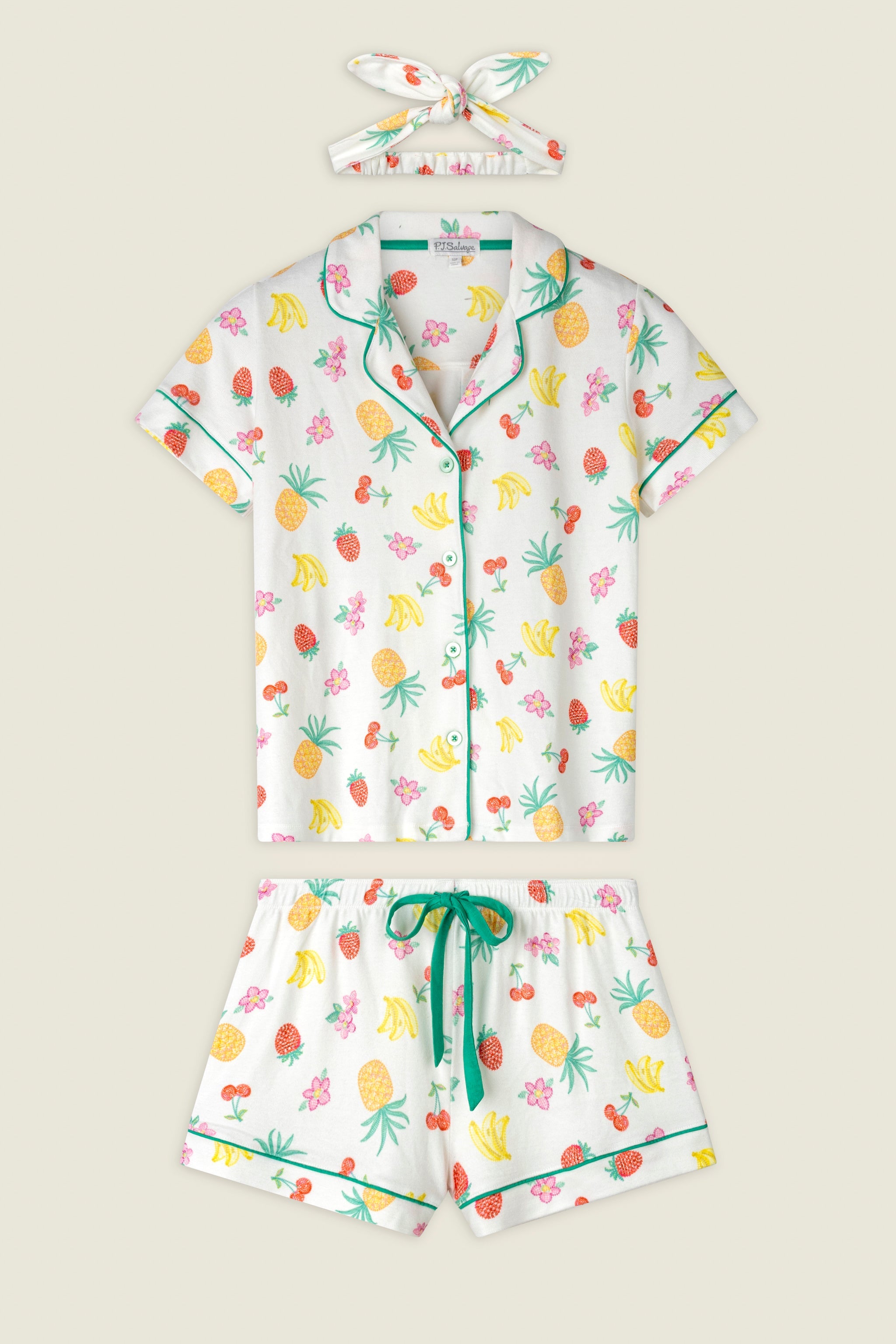 P.J. Salvage Viva la Vida Fruit Fiesta 3-Piece Short Set