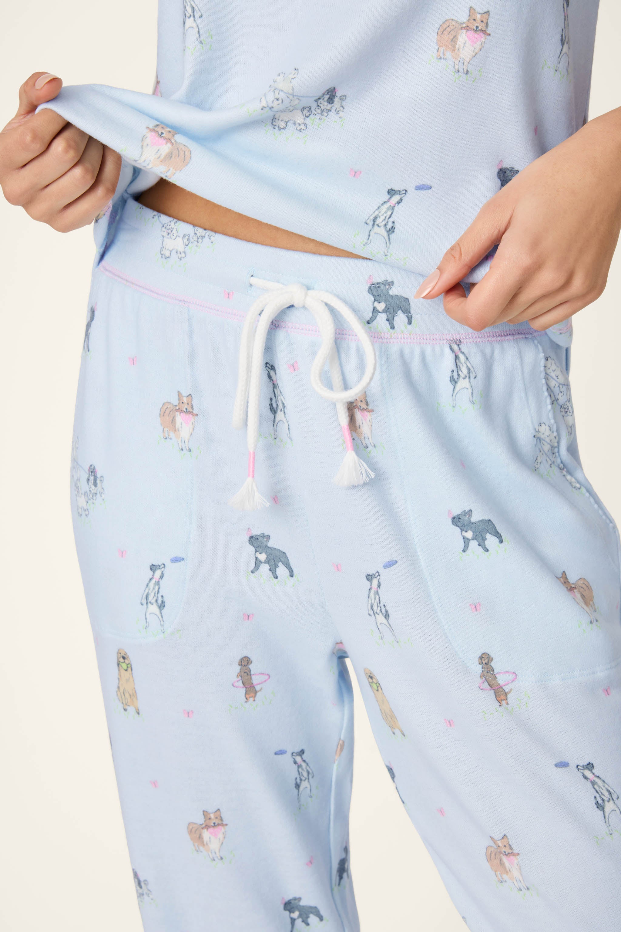 P.J. Salvage Bark Park Fetch & Frolic Banded Pants
