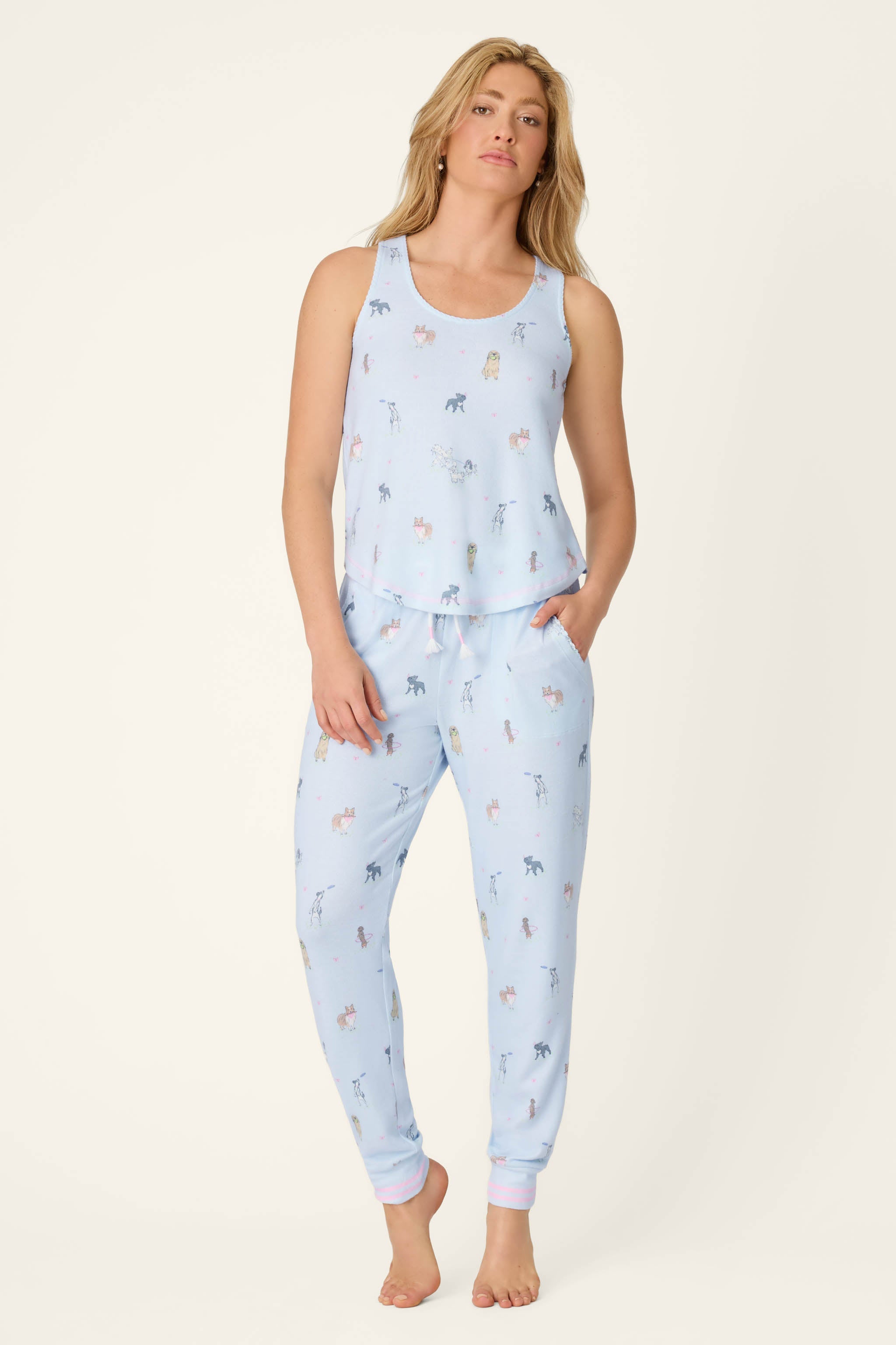 P.J. Salvage Bark Park Fetch & Frolic Banded Pants