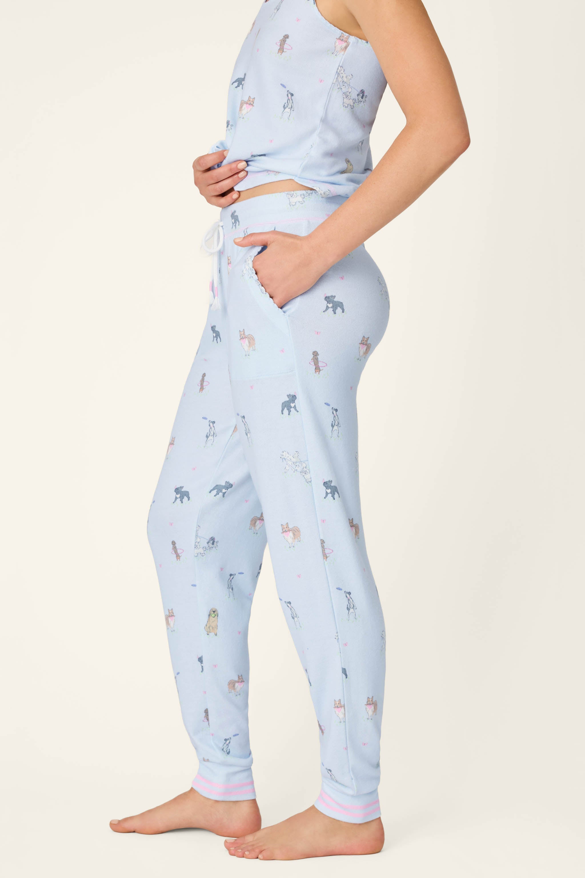 P.J. Salvage Bark Park Fetch & Frolic Banded Pants