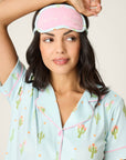 P.J. Salvage Feelin' Prickly Cactus Blooms 3-Piece Short PJ Set