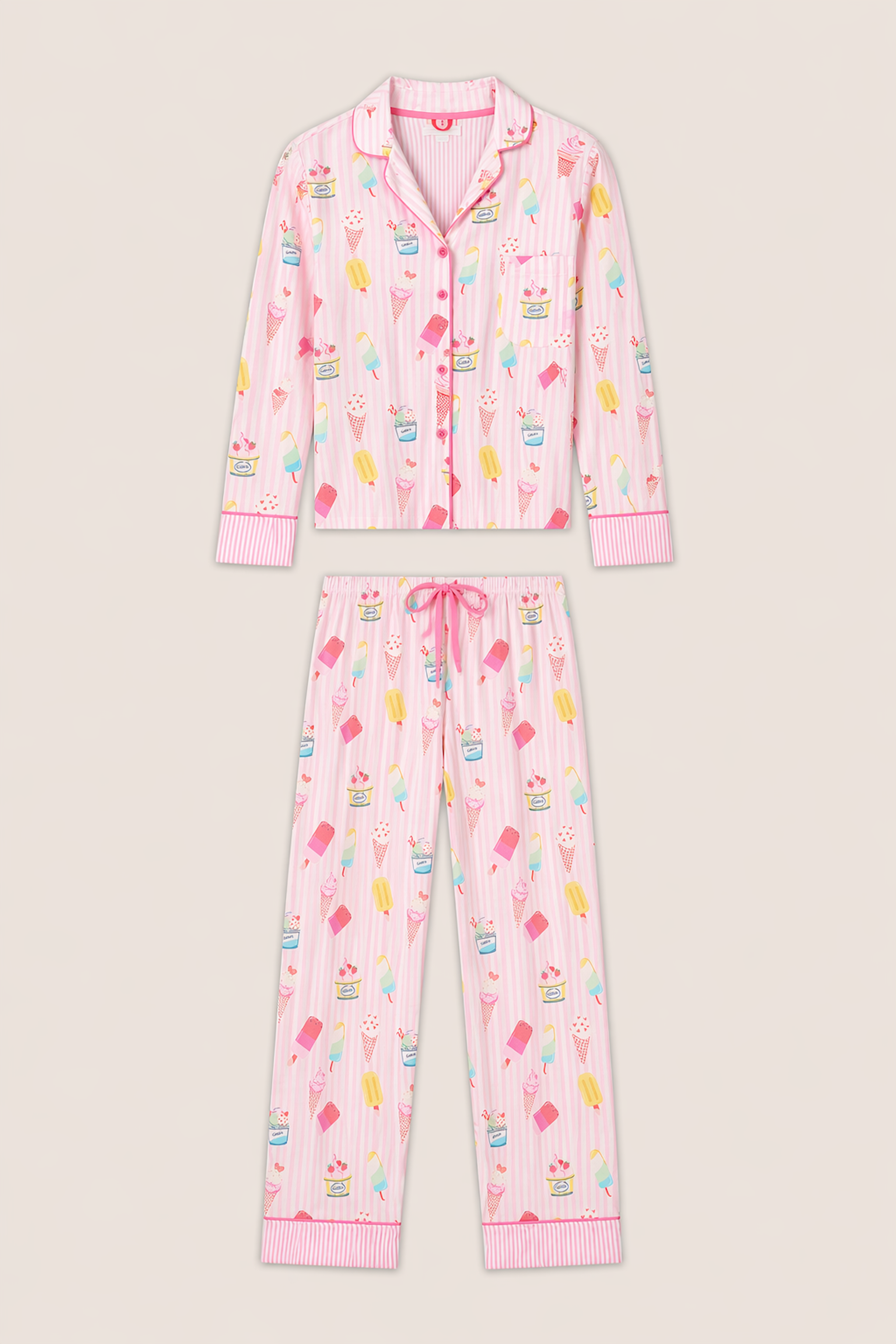 P.J. Salvage Playful Prints Sugar Rush Long PJ Set