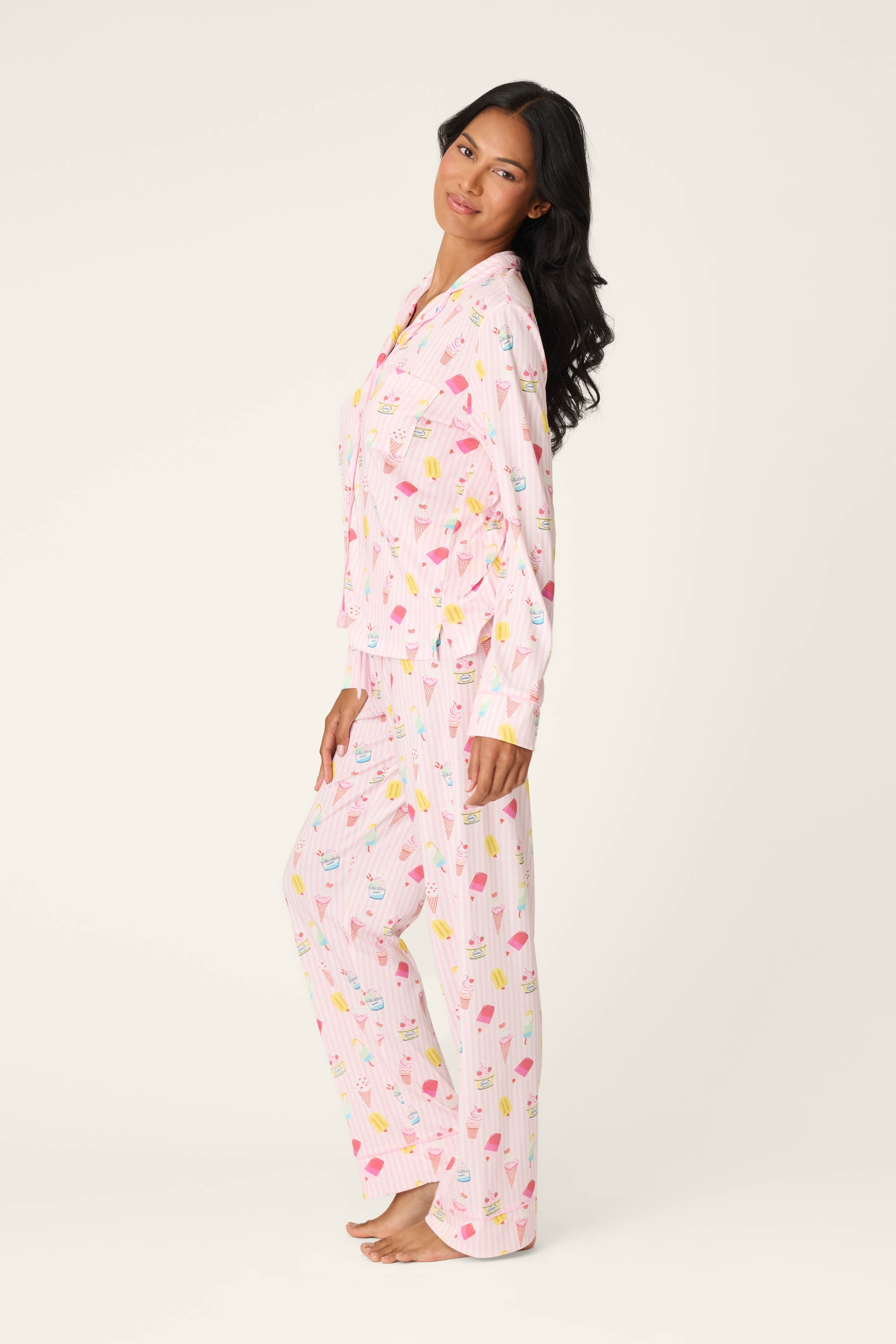 P.J. Salvage Playful Prints Sugar Rush Long PJ Set
