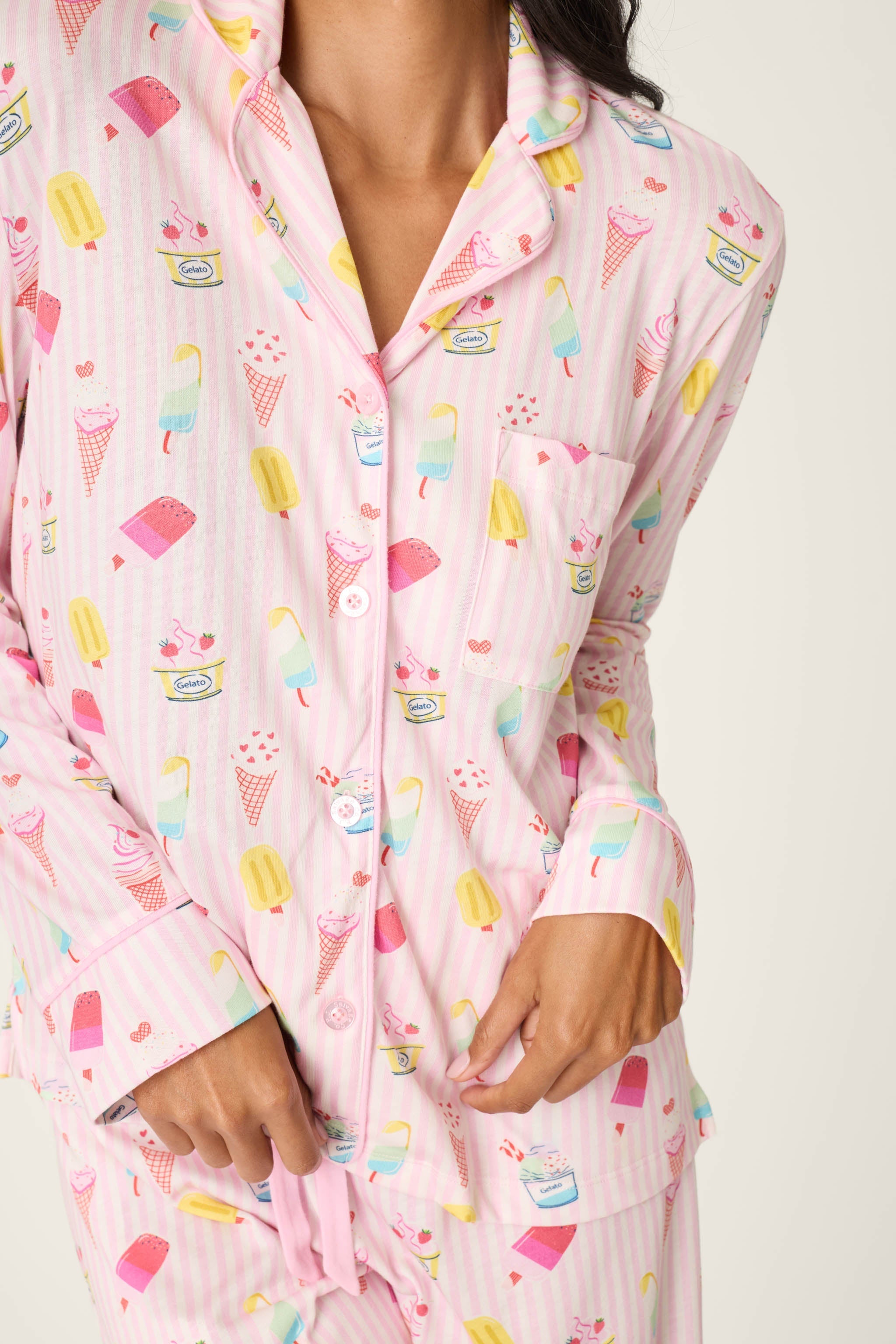 P.J. Salvage Playful Prints Sugar Rush Long PJ Set