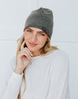 Rolled Edge, Cashmere Blend Beanie