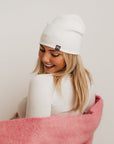 Rolled Edge, Cashmere Blend Beanie