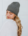 Rolled Edge, Cashmere Blend Beanie