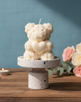 Rose Bear Candle | Sculptural Soy Wax Gift