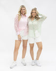 Kathryn Classic Button-Up, Light Pink Lace