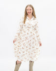 Western Horse Print Midi Shirt Dress
