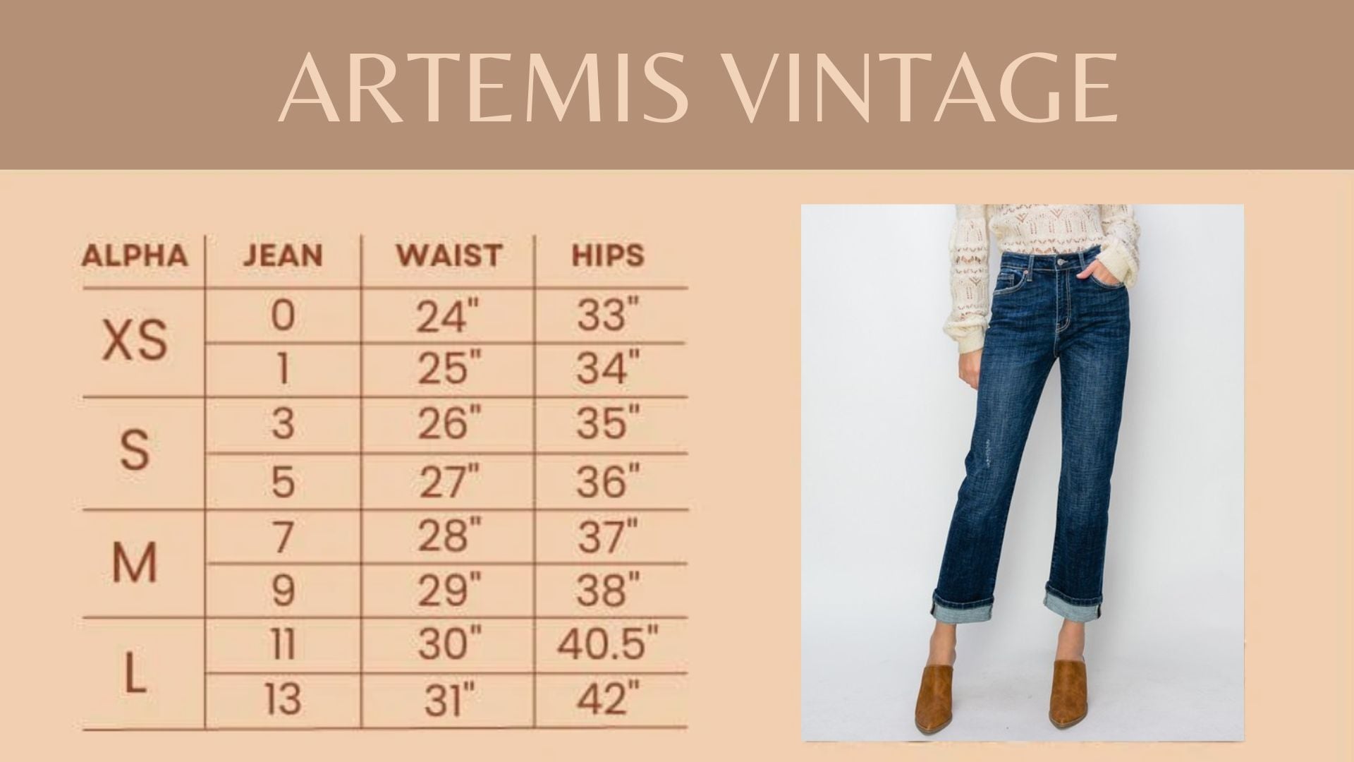 Artemis Vintage High Rise Flare Jeans