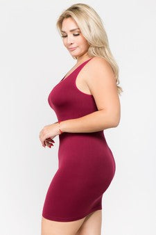 Yelete Seamless Long Tank Slip Dress