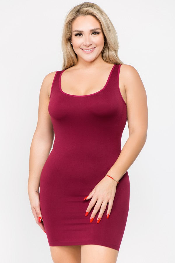 Yelete Seamless Long Tank Slip Dress