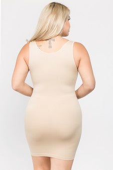 Yelete Seamless Long Tank Slip Dress