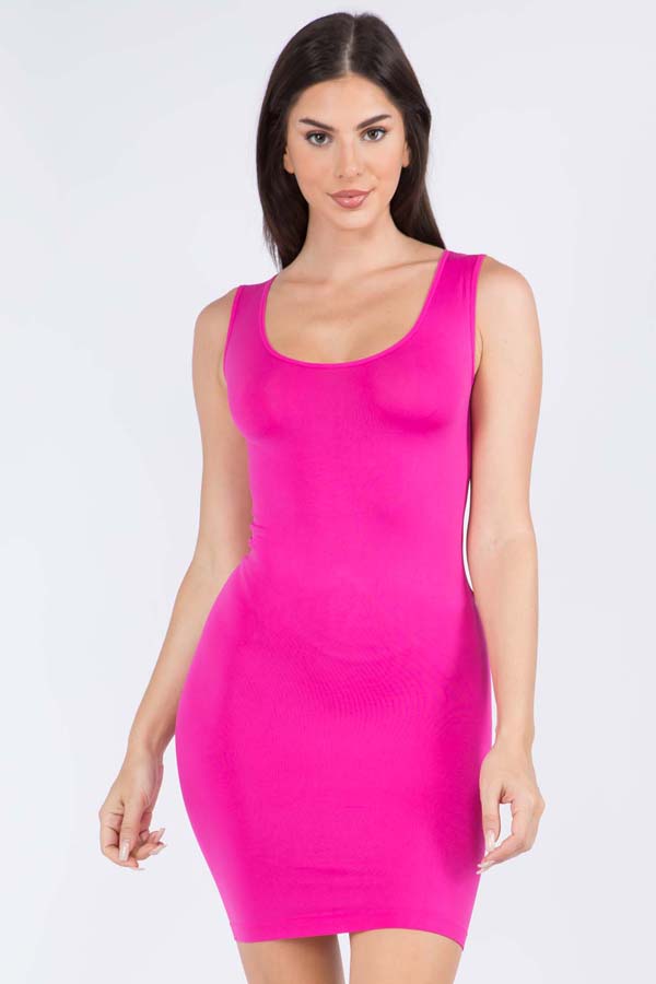 Yelete Seamless Long Tank Slip Dress