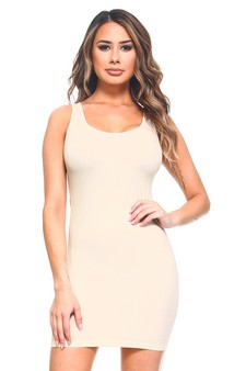 Yelete Seamless Long Tank Slip Dress