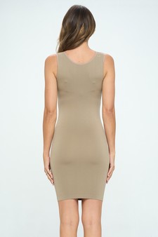 Yelete Seamless Long Tank Slip Dress