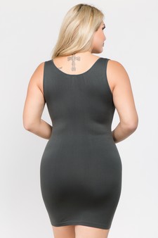 Yelete Seamless Long Tank Slip Dress