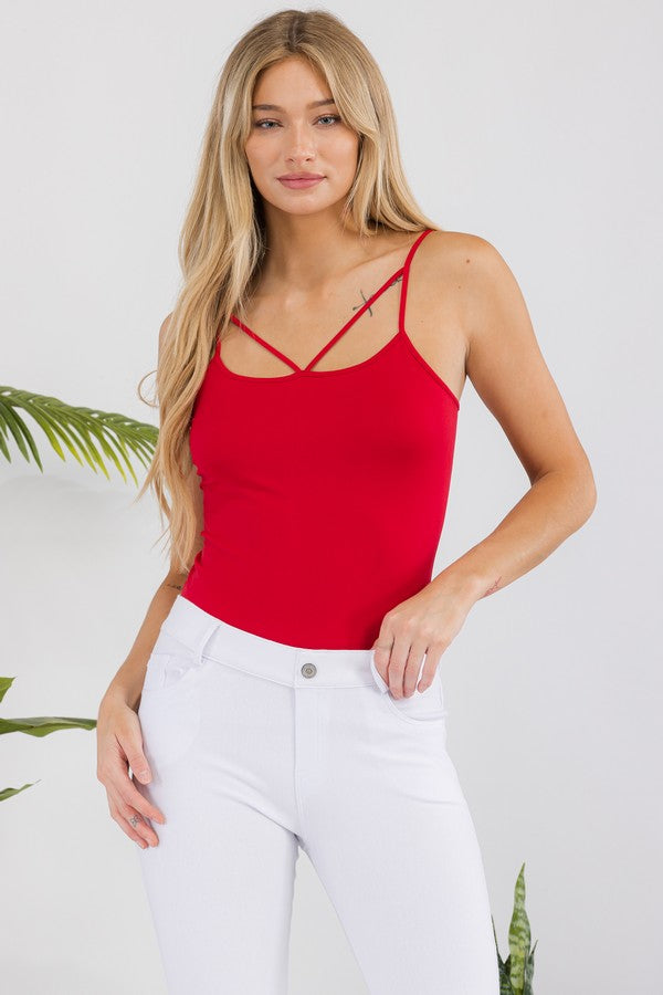 Yelete Strappy Detail Seamless Cami Top
