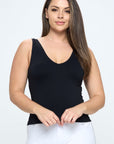 Yelete Reversible V-Neck & Scoop Neck Seamless Tank