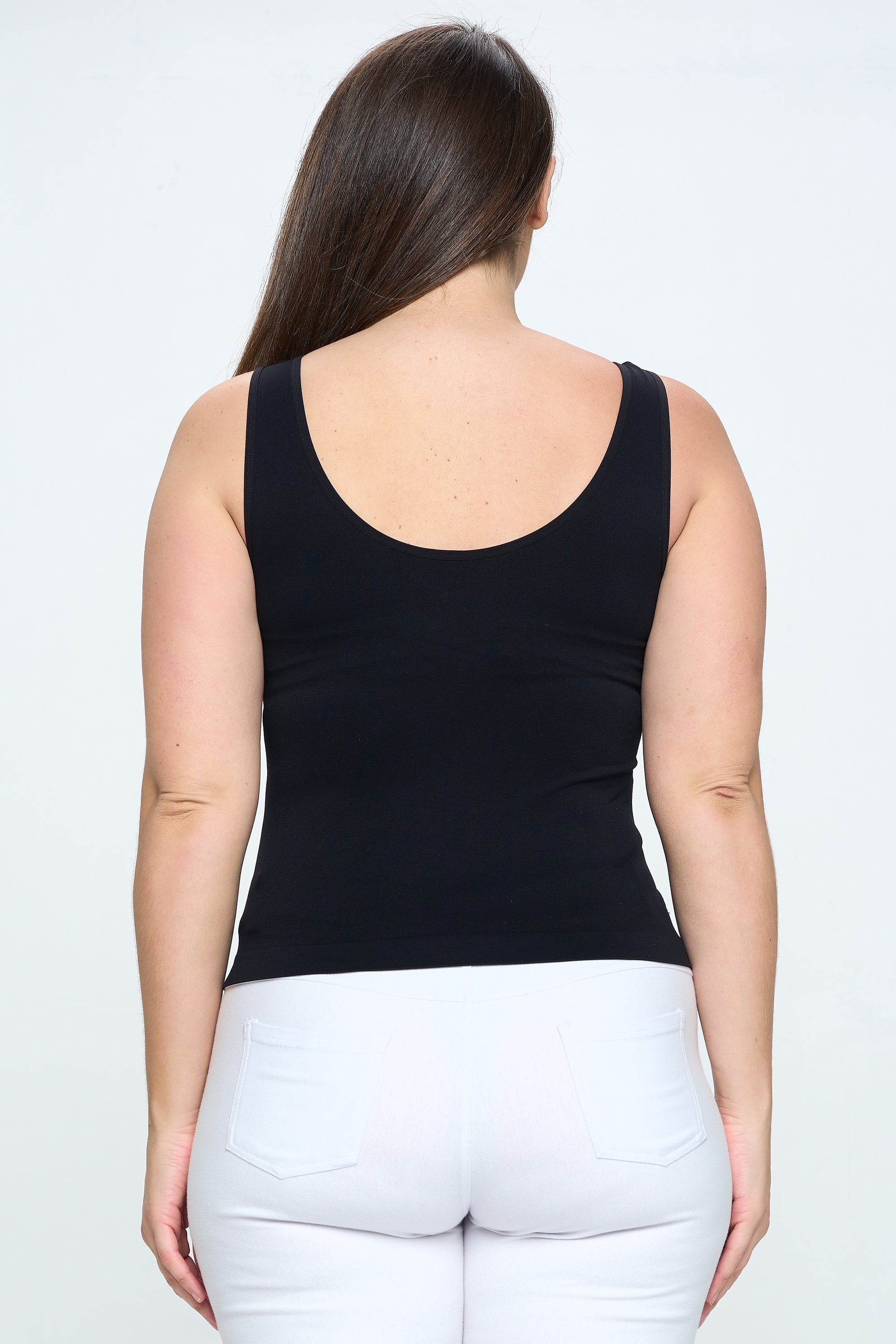 Yelete Reversible V-Neck & Scoop Neck Seamless Tank