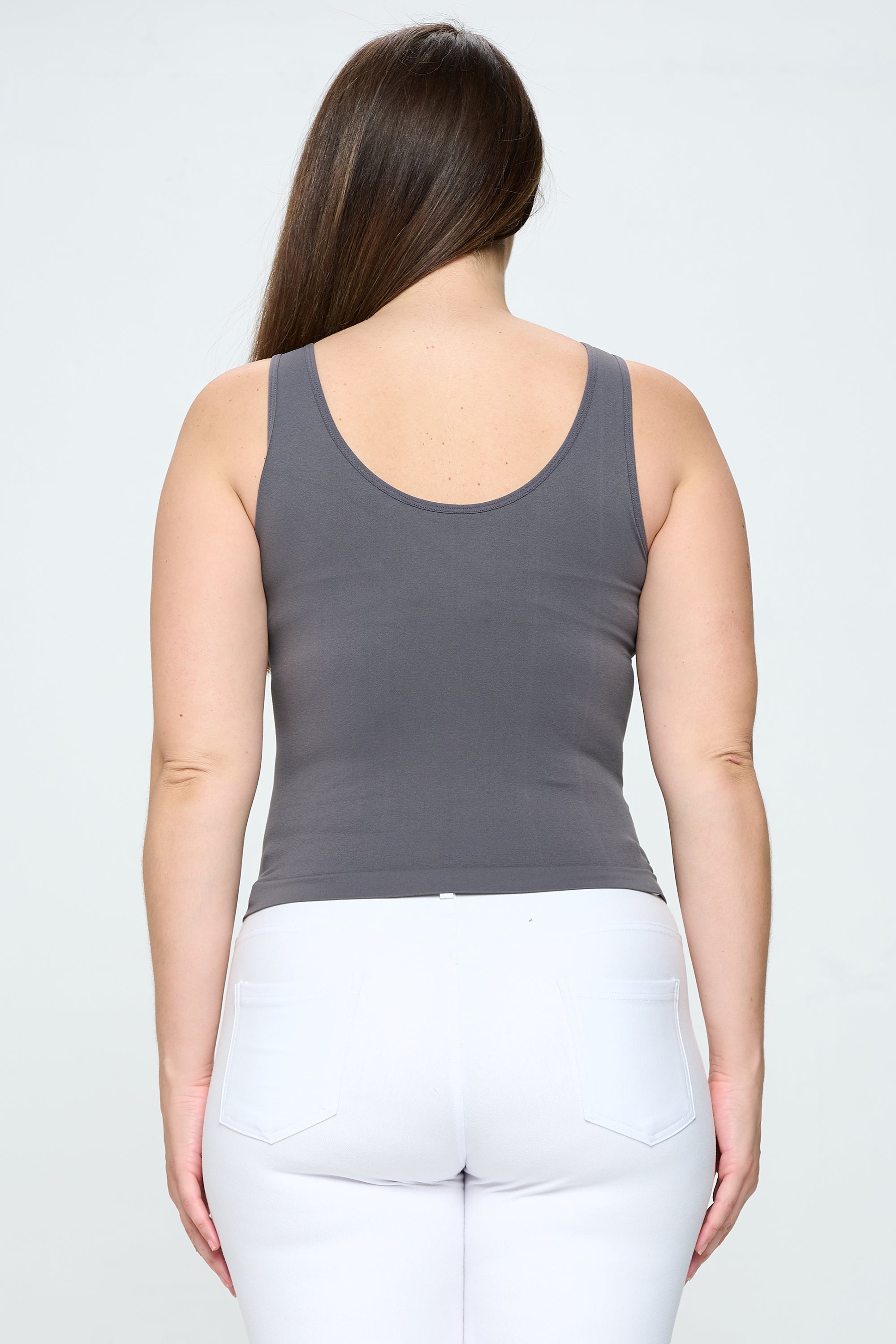 Yelete Reversible V-Neck & Scoop Neck Seamless Tank