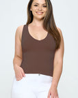 Yelete Reversible V-Neck & Scoop Neck Seamless Tank