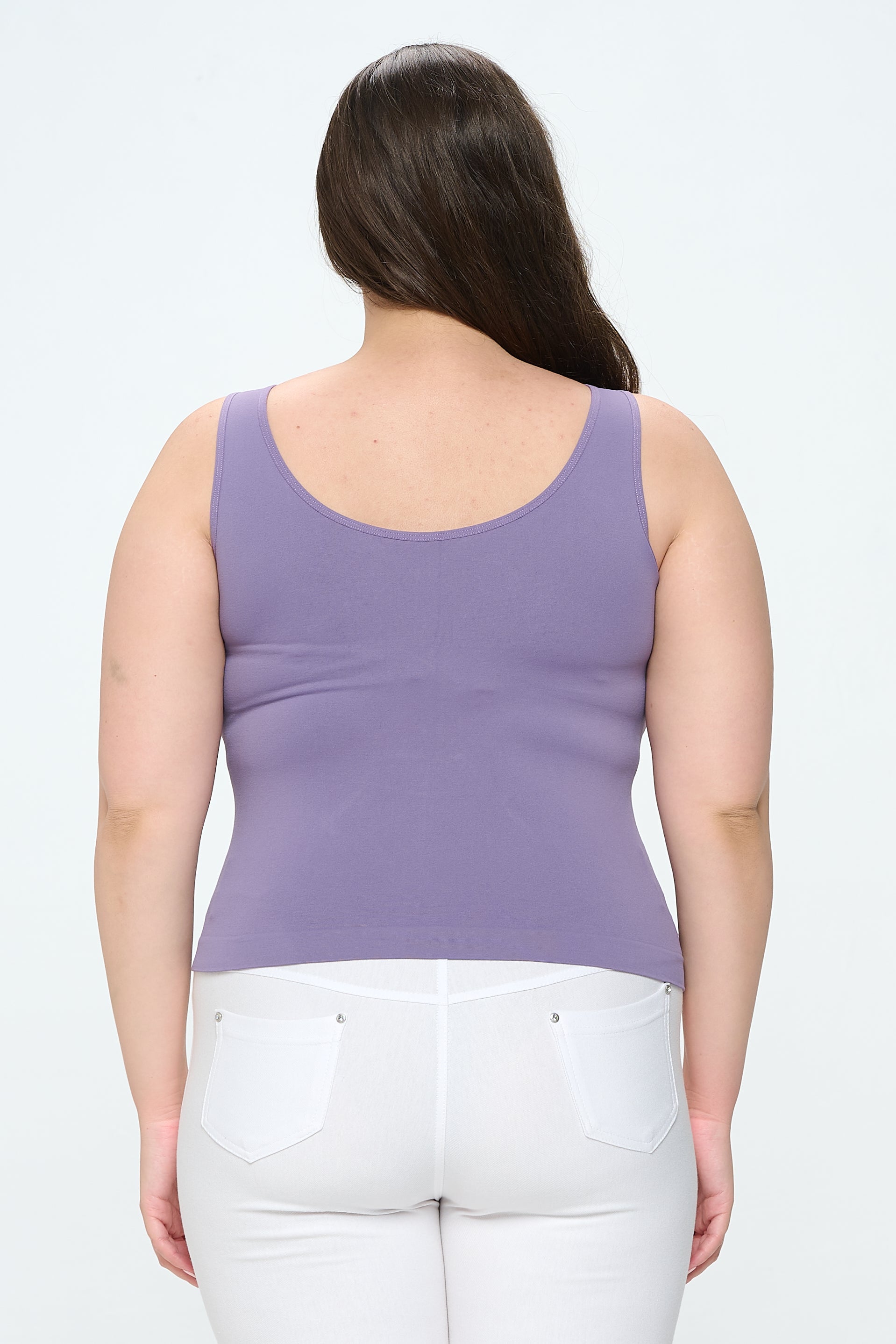 Yelete Reversible V-Neck & Scoop Neck Seamless Tank