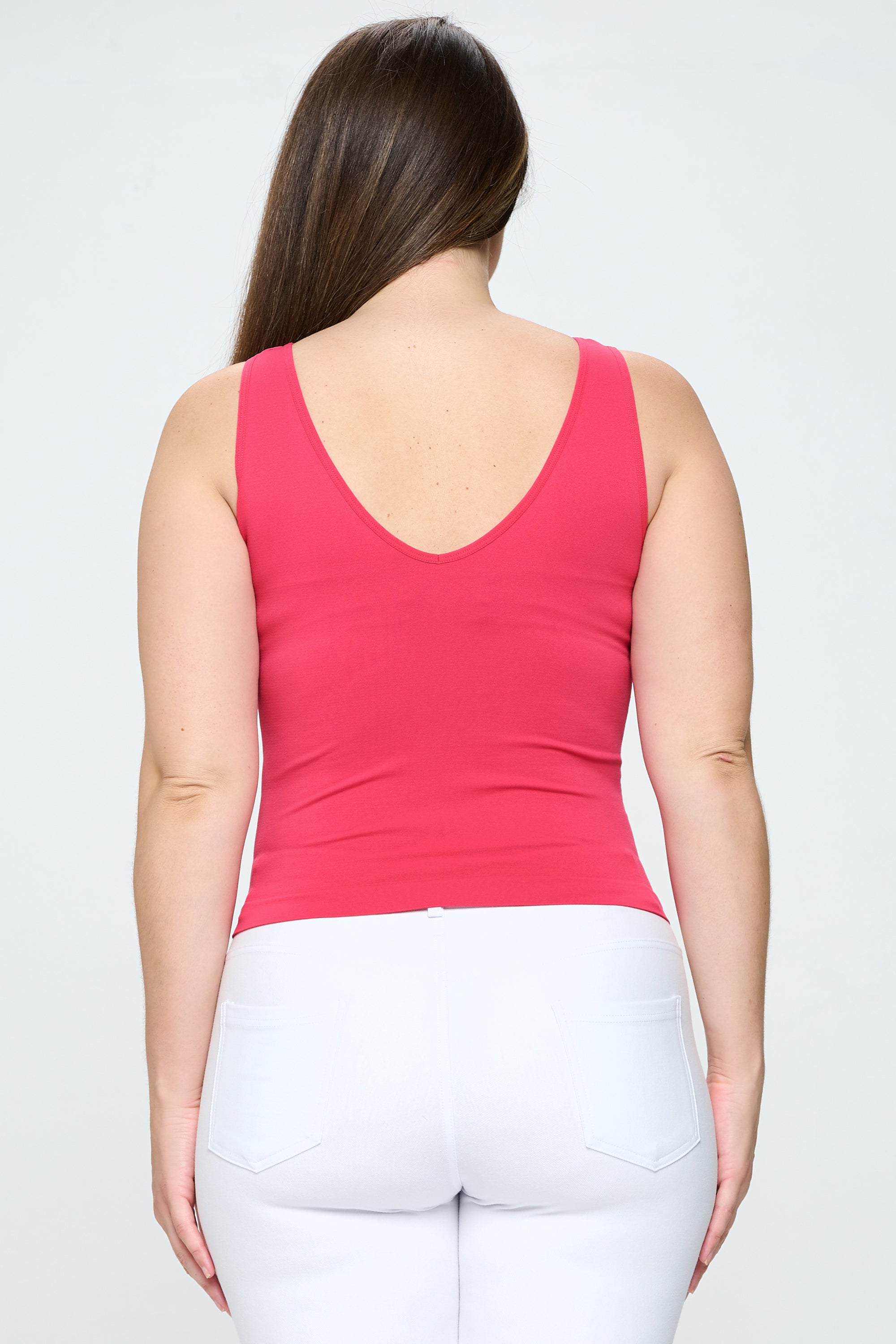 Yelete Reversible V-Neck & Scoop Neck Seamless Tank
