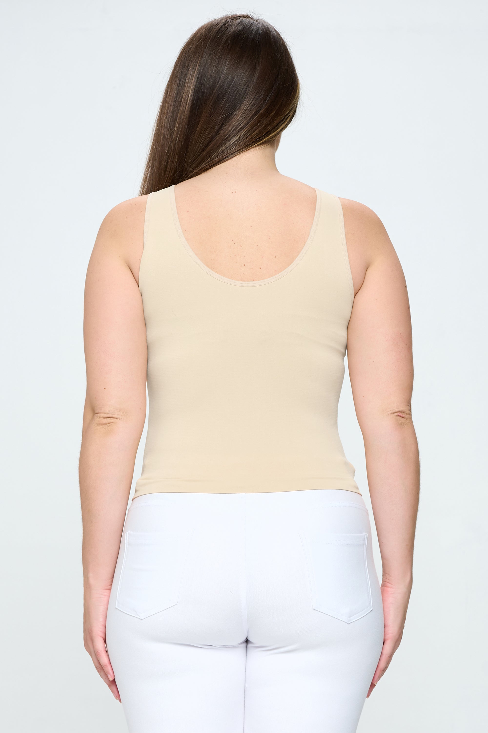 Yelete Reversible V-Neck & Scoop Neck Seamless Tank