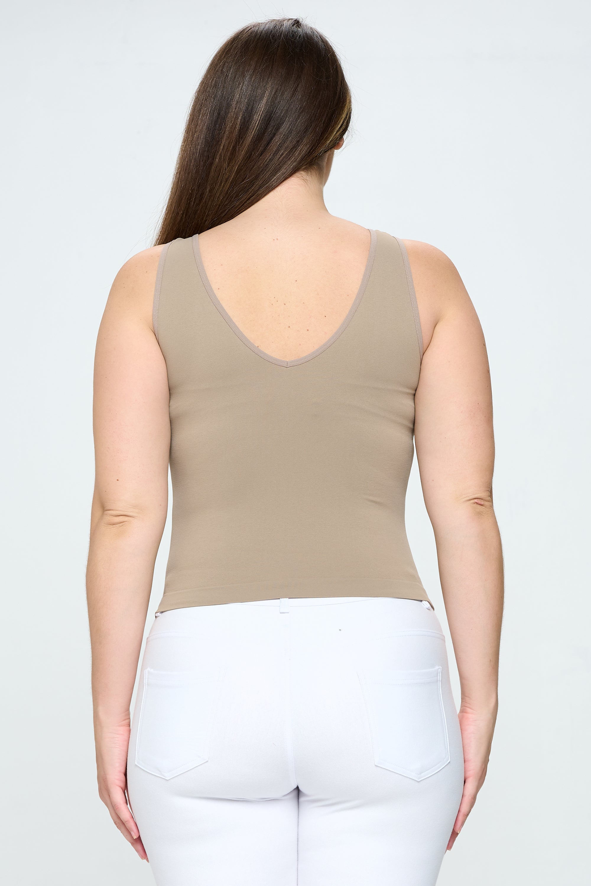 Yelete Reversible V-Neck & Scoop Neck Seamless Tank