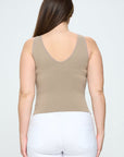 Yelete Reversible V-Neck & Scoop Neck Seamless Tank