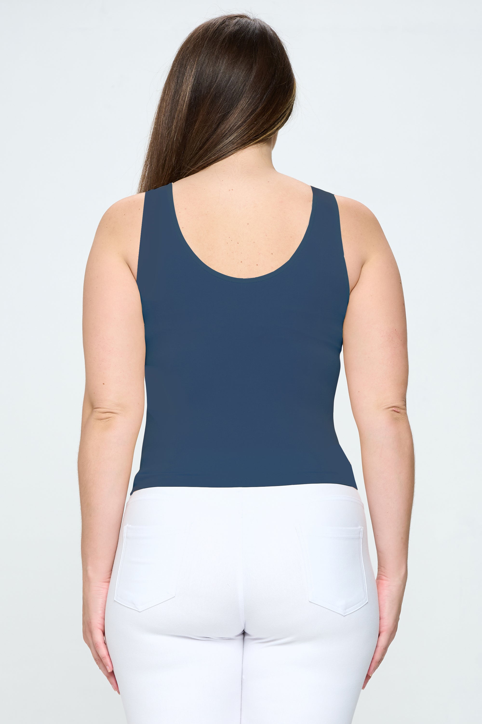 Yelete Reversible V-Neck & Scoop Neck Seamless Tank