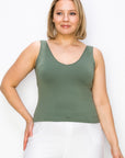 Yelete Reversible V-Neck & Scoop Neck Seamless Tank
