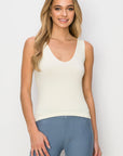 Yelete Reversible V-Neck & Scoop Neck Seamless Tank