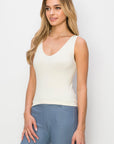 Yelete Reversible V-Neck & Scoop Neck Seamless Tank