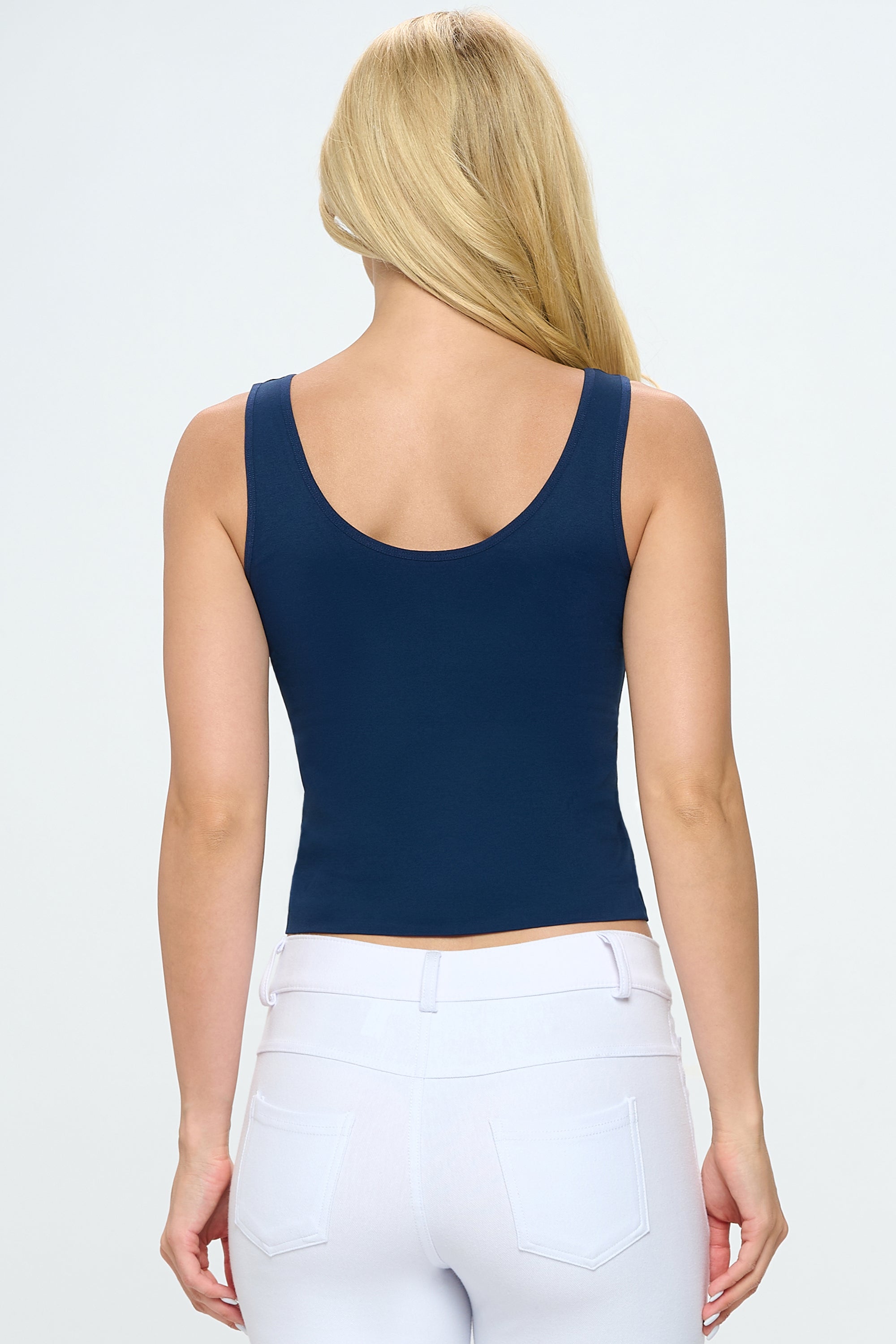Yelete Reversible V-Neck & Scoop Neck Seamless Tank