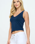 Yelete Reversible V-Neck & Scoop Neck Seamless Tank