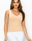 Yelete Reversible V-Neck & Scoop Neck Seamless Tank