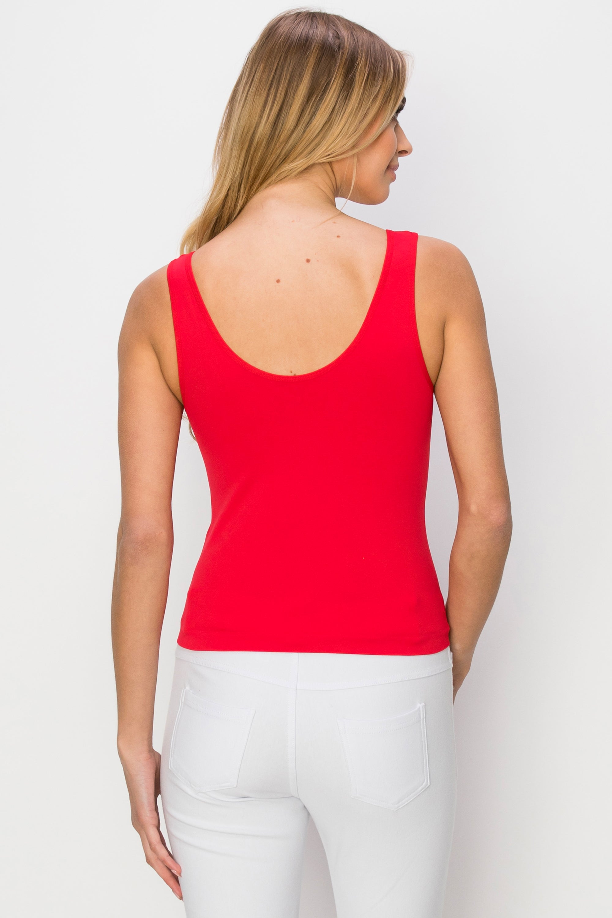 Yelete Reversible V-Neck & Scoop Neck Seamless Tank