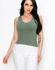 Yelete Reversible V-Neck & Scoop Neck Seamless Tank