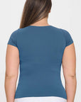 Yelete Seamless Crew Neck Short Sleeve Top