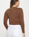 Yelete Soft Seamless Long Sleeve Layering Top | Regular & Plus