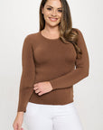 Yelete Soft Seamless Long Sleeve Layering Top | Regular & Plus