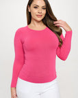 Yelete Soft Seamless Long Sleeve Layering Top | Regular & Plus