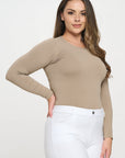 Yelete Soft Seamless Long Sleeve Layering Top | Regular & Plus