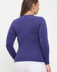 Yelete Soft Seamless Long Sleeve Layering Top | Regular & Plus