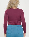 Yelete Soft Seamless Long Sleeve Layering Top | Regular & Plus